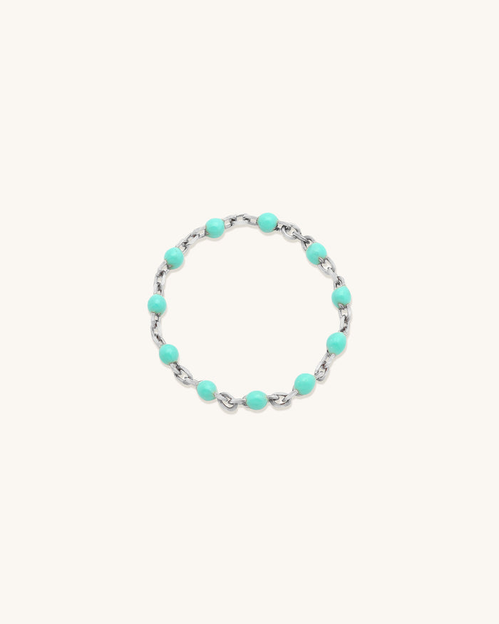 Turquoise Candy Chain Ring