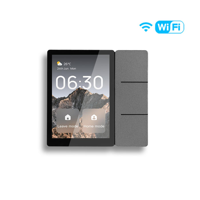 Tuya WiFi 3.5-inch Smart Center Touch Control Panel 3 Relays Physical Buttons Ble Sigmesh Hub Built-in Neutral Wire Required