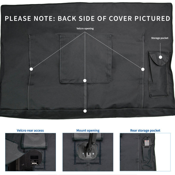 A black TV cover