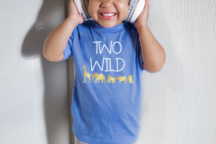 "Two Wild" Jungle Themed Second Birthday T-shirt/Bodysuit