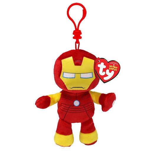 Ty Beanie Babies 4 Inch Marvel Iron Man Plush Clip - Owl & Goose Gifts