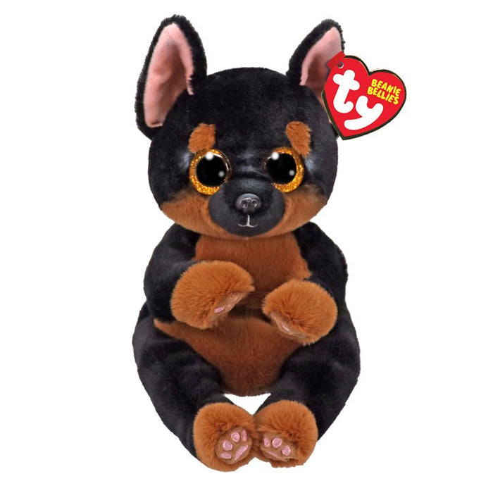 Ty Beanie Bellies 8 Inch Fritz the German Shepherd Plush Toy - Owl & Goose Gifts