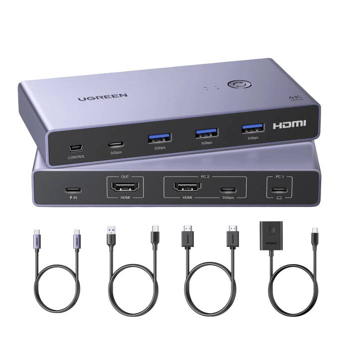 UGREEN KVM Switch (2 PCs, 4K@60Hz, 5Gbps) - UGREEN EU