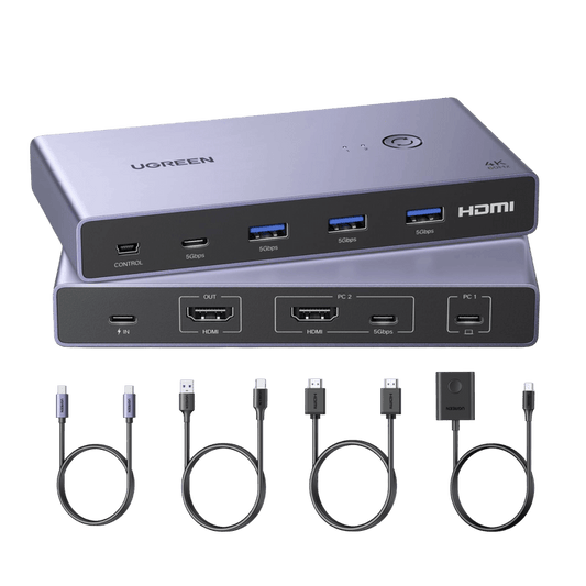 UGREEN KVM Switch (2 PCs, 4K@60Hz, 5Gbps) - UGREEN EU