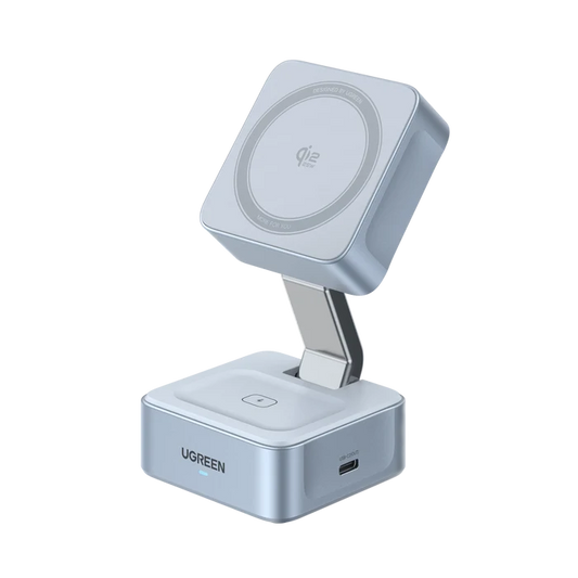 UGREEN MagFlow 2 - in - 1 Magnetic Wireless Charger (Qi2 25W, MagSafe - Compatible) - UGREEN EU