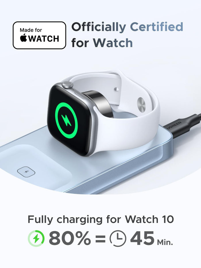 UGREEN MagFlow 3 - in - 1 Magnetic Wireless Charger (Qi2 25W, MagSafe - Compatible) - UGREEN EU