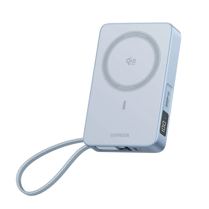 UGREEN MagFlow Power Bank (10000mAh, Qi2 25W, MagSafe - Compatible) - UGREEN EU