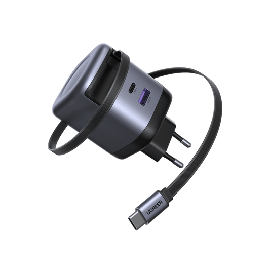 UGREEN Nexode 65W Charger with Retractable USB - C Cable - UGREEN EU