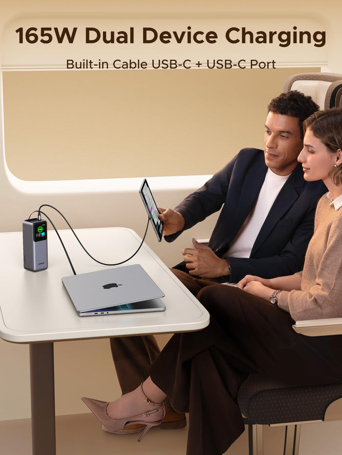 UGREEN Nexode Power Bank 20000mAh 165W with Retractable USB - C Cable - UGREEN EU