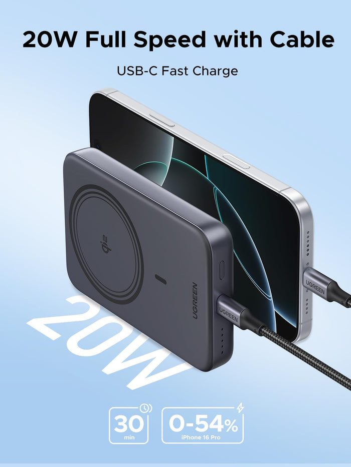 UGREEN Nexode Wireless Power Bank (10000mAh, Qi2 15W, PD 20W) - UGREEN EU
