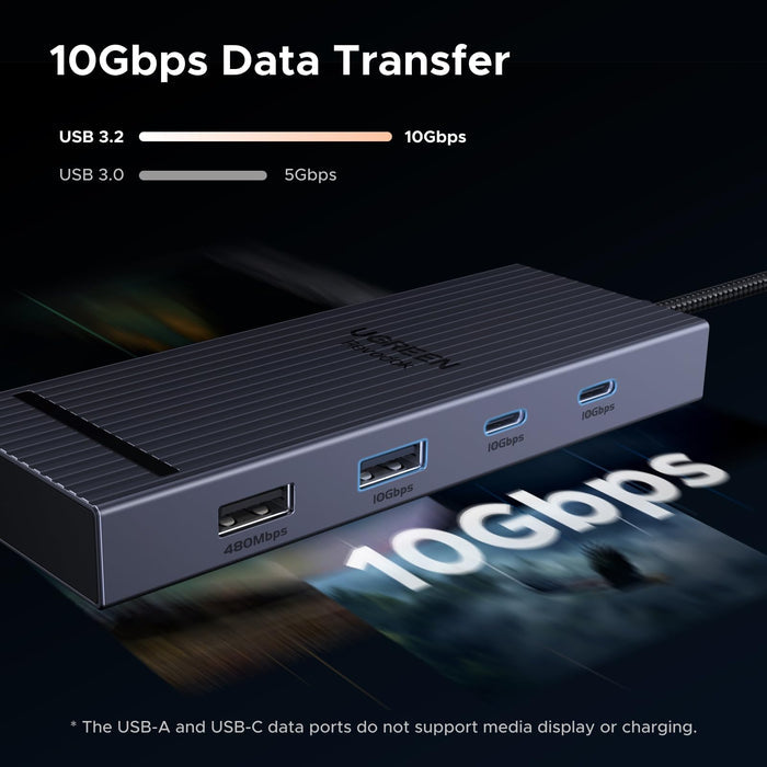 UGREEN Revodok USB - C Hub (8 - Port, 10Gbps, 4K@60Hz, 100W) - UGREEN EU