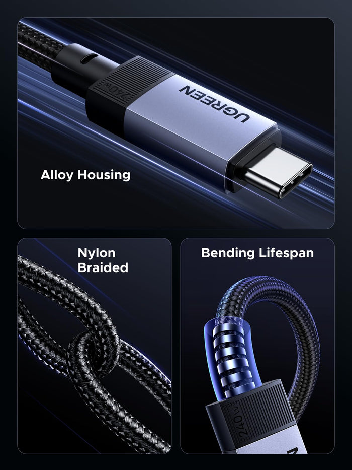 UGREEN USB - C Cable (240W, 10Gbps, 4K@60Hz) - UGREEN EU