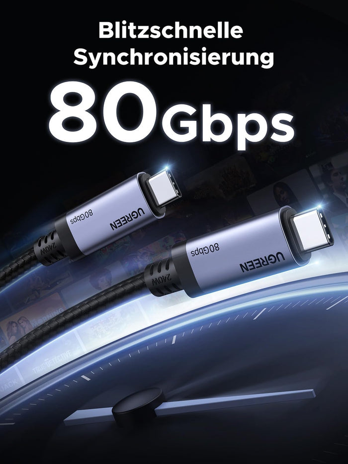 UGREEN USB - C Cable (240W, 80Gbps, 16K@60Hz) - UGREEN EU