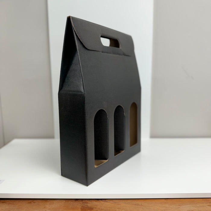 Uline 3 Bottle Wine Box