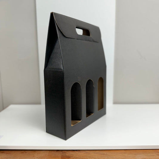 Uline 3 Bottle Wine Box