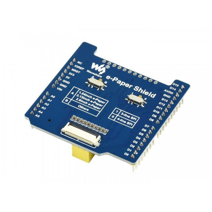 Universal e-Paper Raw Panel Driver Shield for Arduino [discontinued] by Waveshare - The Pi Hut