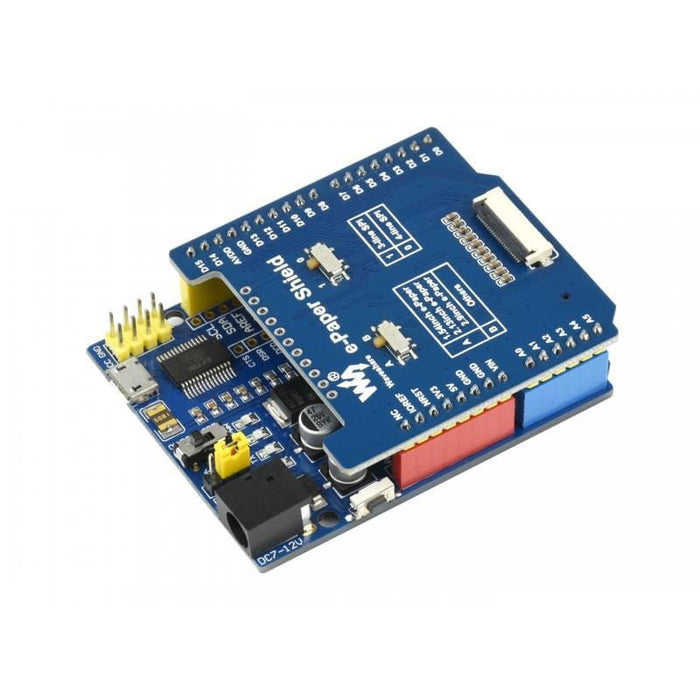 Universal e-Paper Raw Panel Driver Shield for Arduino [discontinued] by Waveshare - The Pi Hut