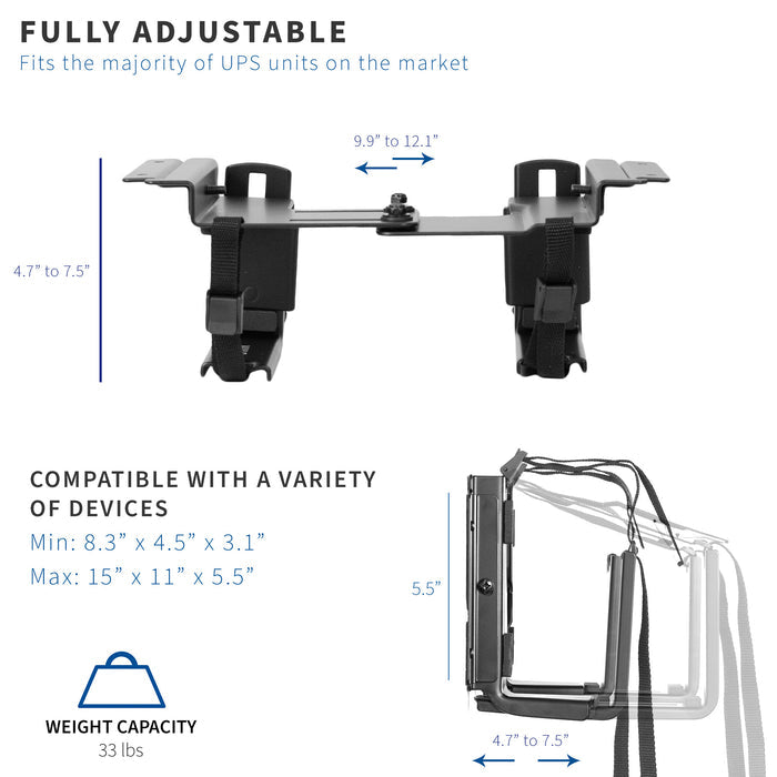 Under desk PC mount from VIVO.