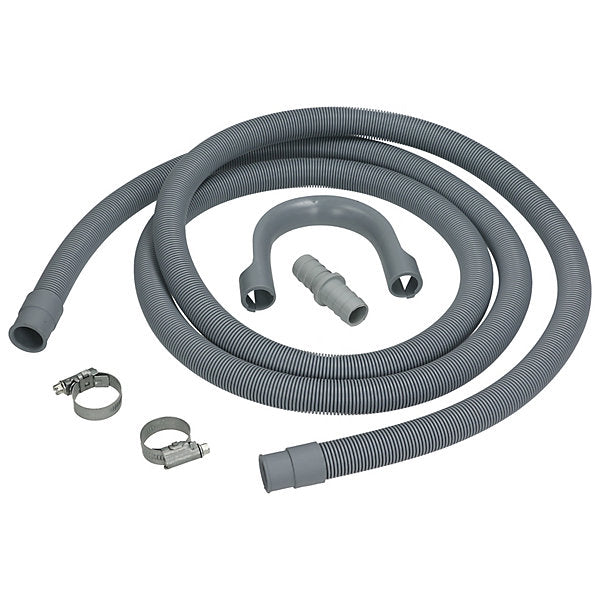 Universal Washing Machine and Dishwasher 2.5M Waste Drain Extension With Straight 19mm / 22mm ends Kit - HSE9309