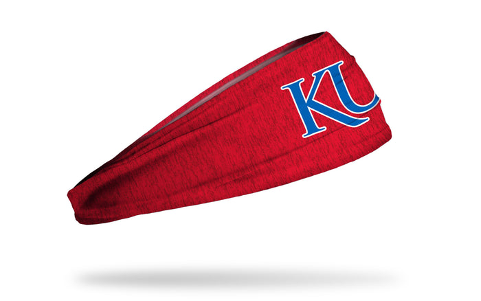 University of Kansas: KU Heathered Red Big Bang Lite Headband - View 2