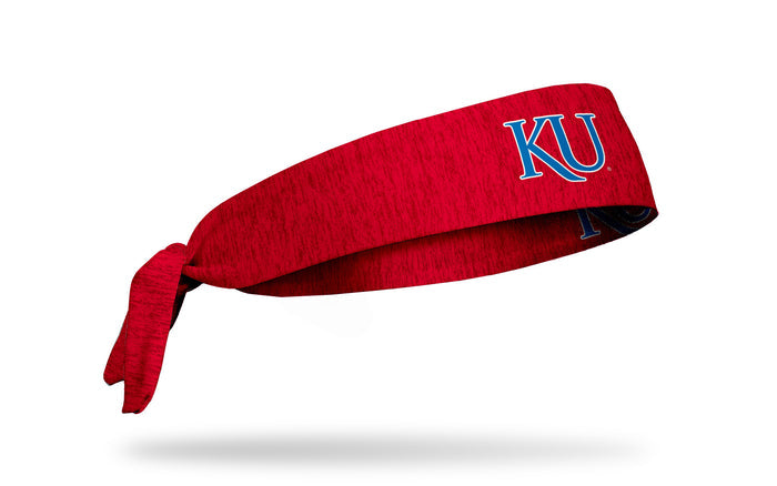 University of Kansas: KU Heathered Red Flex Tie Headband - View 2