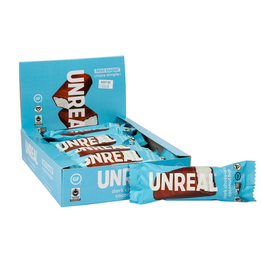 Unreal Dark Chocolate Coconut Candy Bars - 12 Count