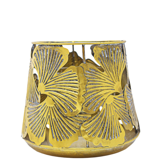 Urban Decor Fern Candle Holder - Gold