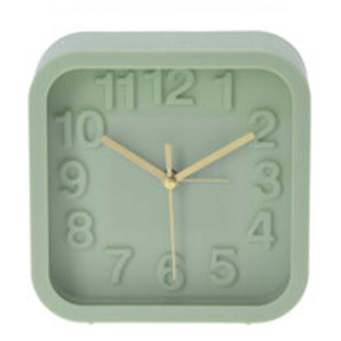 Urban Decor Square Alarm Clock 13.2cm - Green