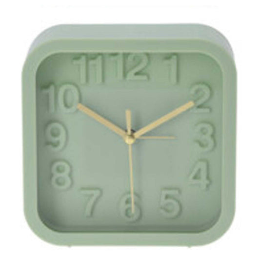 Urban Decor Square Alarm Clock 13.2cm - Green