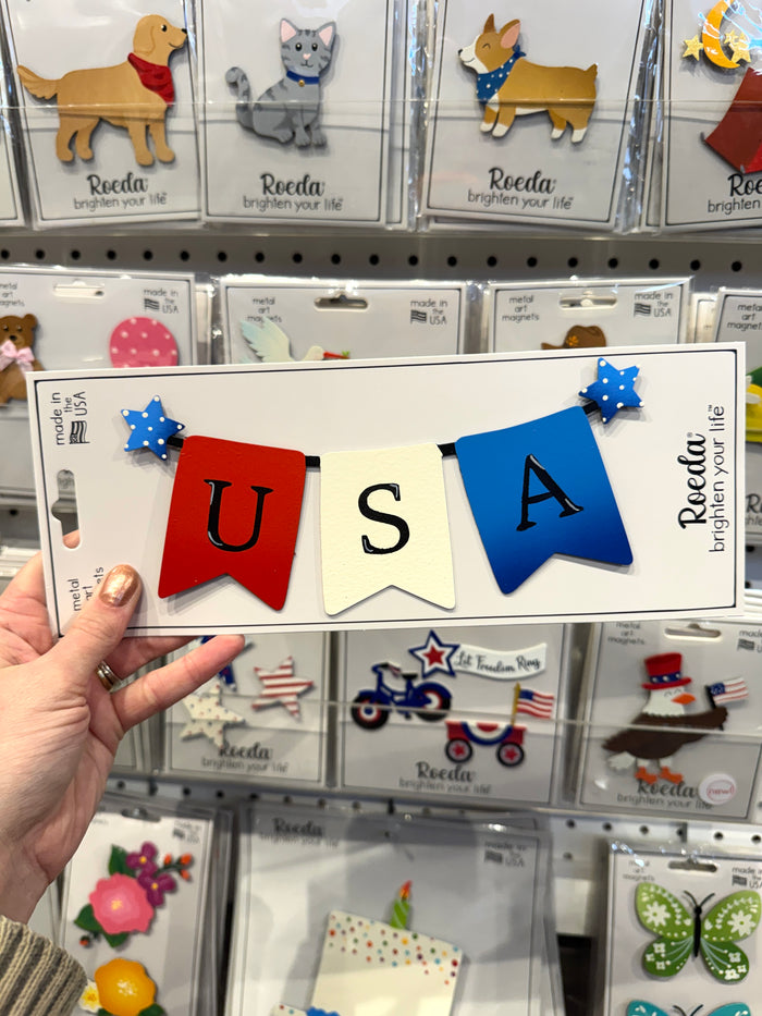 USA Banner Magnet (8"w)