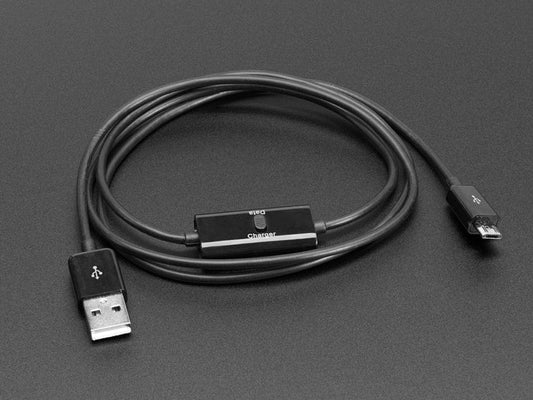 USB Micro B Cable with Data/Charge Sync Switch [Discontinued] by The Pi Hut - The Pi Hut
