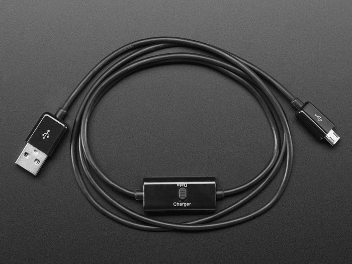 USB Micro B Cable with Data/Charge Sync Switch [Discontinued] by The Pi Hut - The Pi Hut