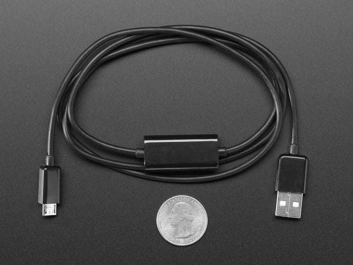 USB Micro B Cable with Data/Charge Sync Switch [Discontinued] by The Pi Hut - The Pi Hut