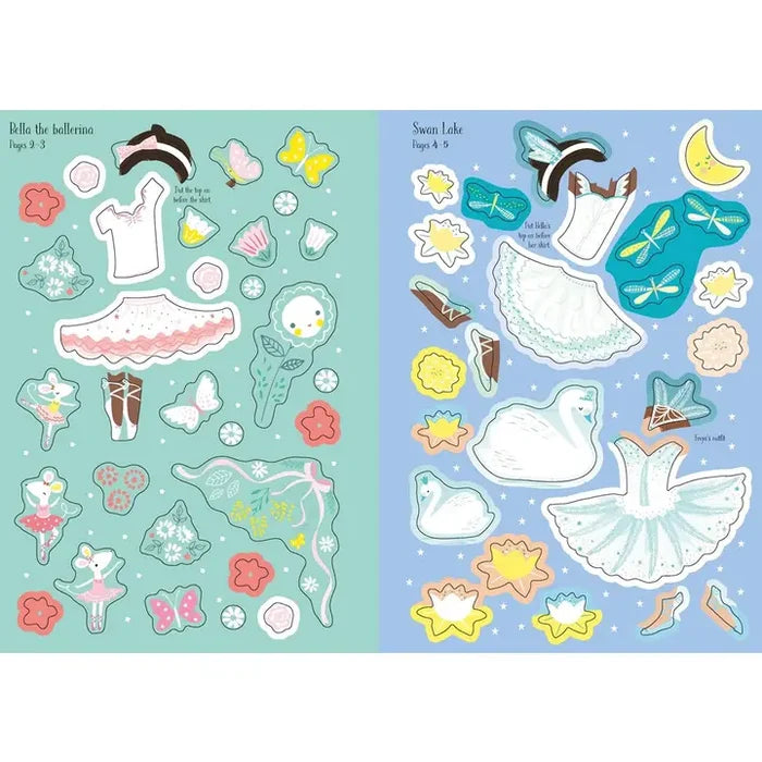 Usborne Little Sticker Dolly Dressing - Ballerina