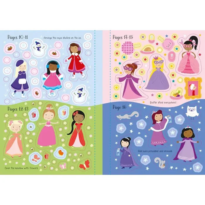 Usborne Sticker Book - Sparkly Princesses