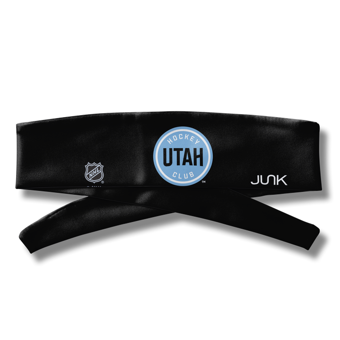 Utah Hockey Club: Logo Black Flex Tie Headband - View 3