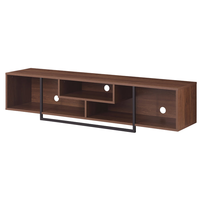 Vader 1800 Dark Oak, Open style Entertainment Unit, TV Cabinet by Tauris™-Home Living Store-