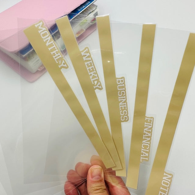 Varsity Letter Dividers - TOP TABS