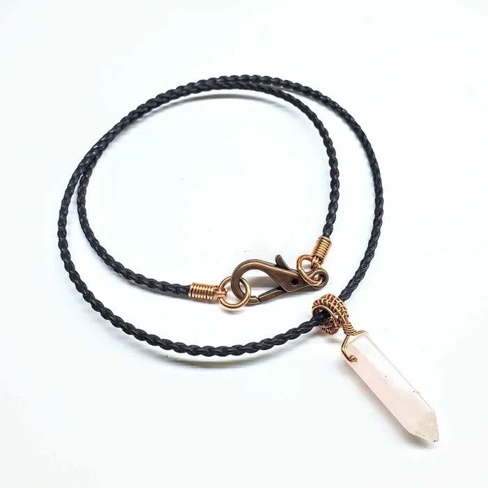 AMD1250-7Vegan Friendly Wire Wrapped Pointed Crystal NecklaceJewelryNecklace$ 45.00Alexa Martha Designs