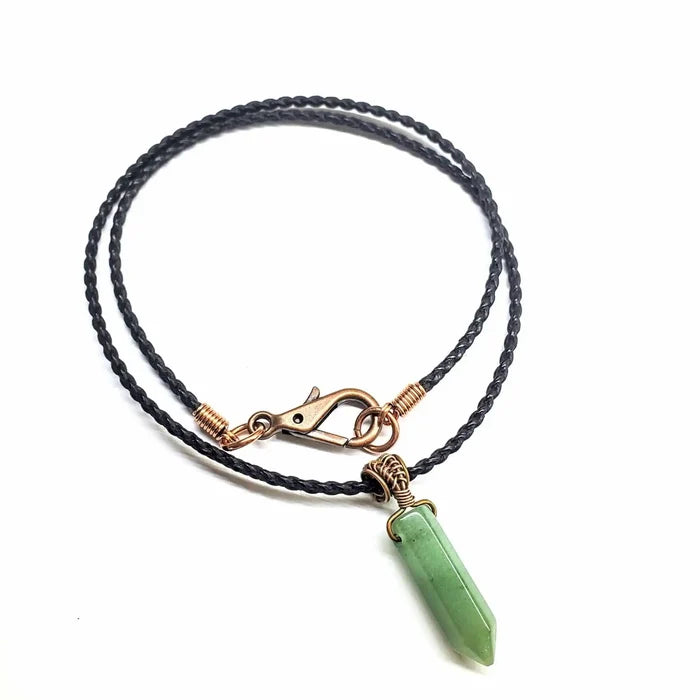 AMD1250-10Vegan Friendly Wire Wrapped Pointed Crystal NecklaceJewelryNecklace$ 45.00Alexa Martha Designs