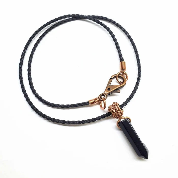 AMD1250-14Vegan Friendly Wire Wrapped Pointed Crystal NecklaceJewelryNecklace$ 45.00Alexa Martha Designs