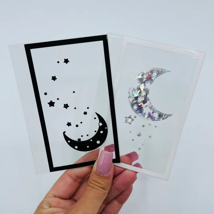 Vertical Twinkling Moon Dashboard