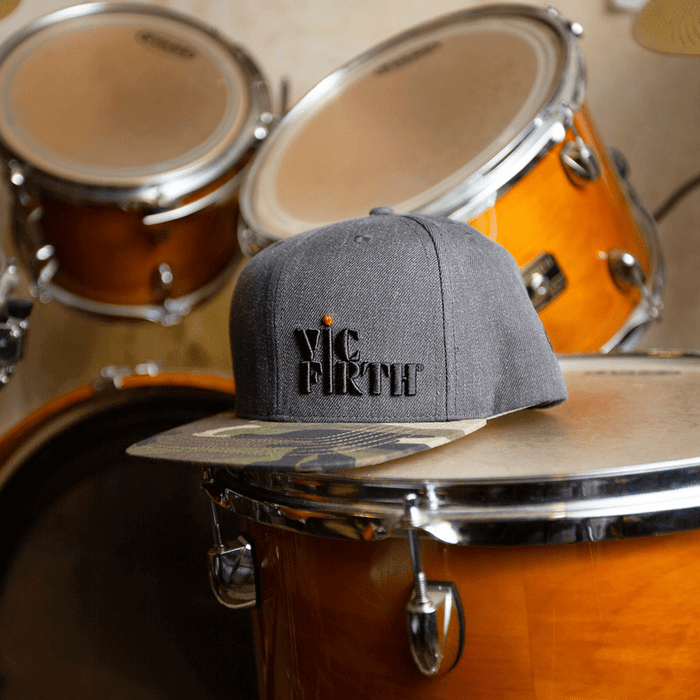 Vic Firth Gray Camo 6-Panel Snapback Hat