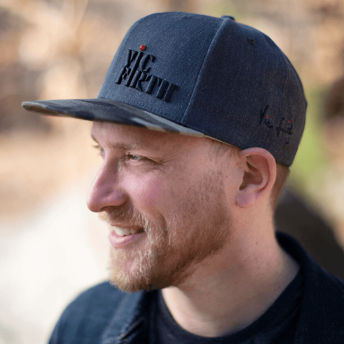 Vic Firth Gray Camo 6-Panel Snapback Hat