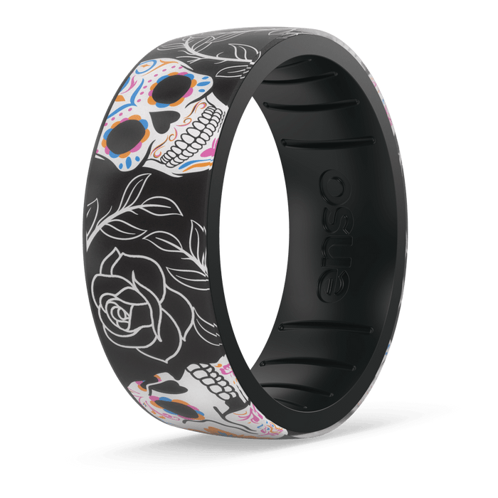 Sugar Skulls Silicone Ring - Vined Veil
