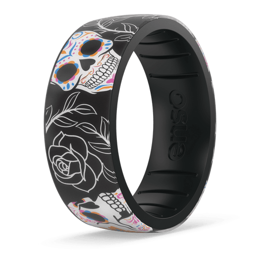 Sugar Skulls Silicone Ring - Vined Veil