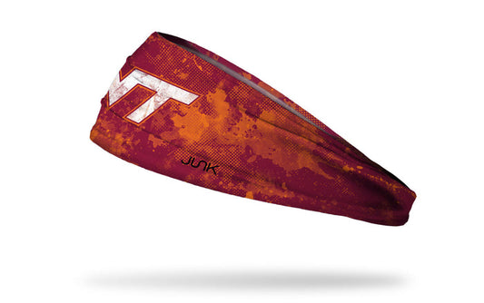Virginia Tech: Grunge Maroon Big Bang Lite Headband - View 1