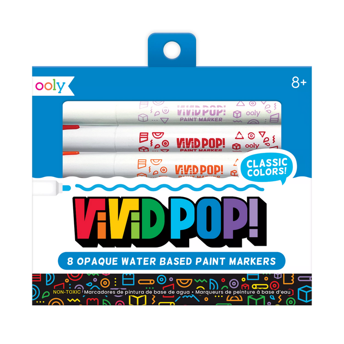 OOLY Vivid Pop! Water Based paint markers in packaging