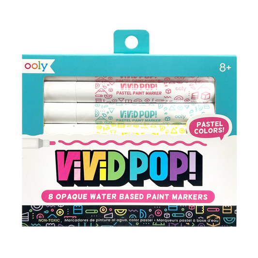 Vivid Pop! Water Based Paint Markers - Pastel packaging front