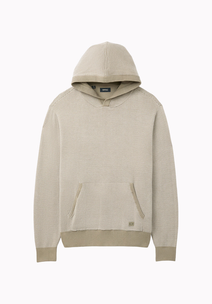 Wanto Men's Striped Sweater Hoodie, Ardent - BM24905